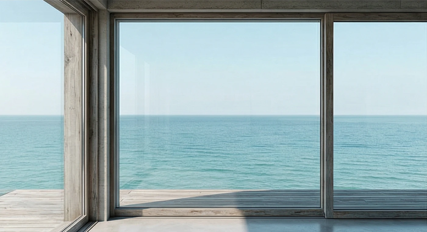 Natürliches Lichtspiel und Schatten auf Eichenholzboden